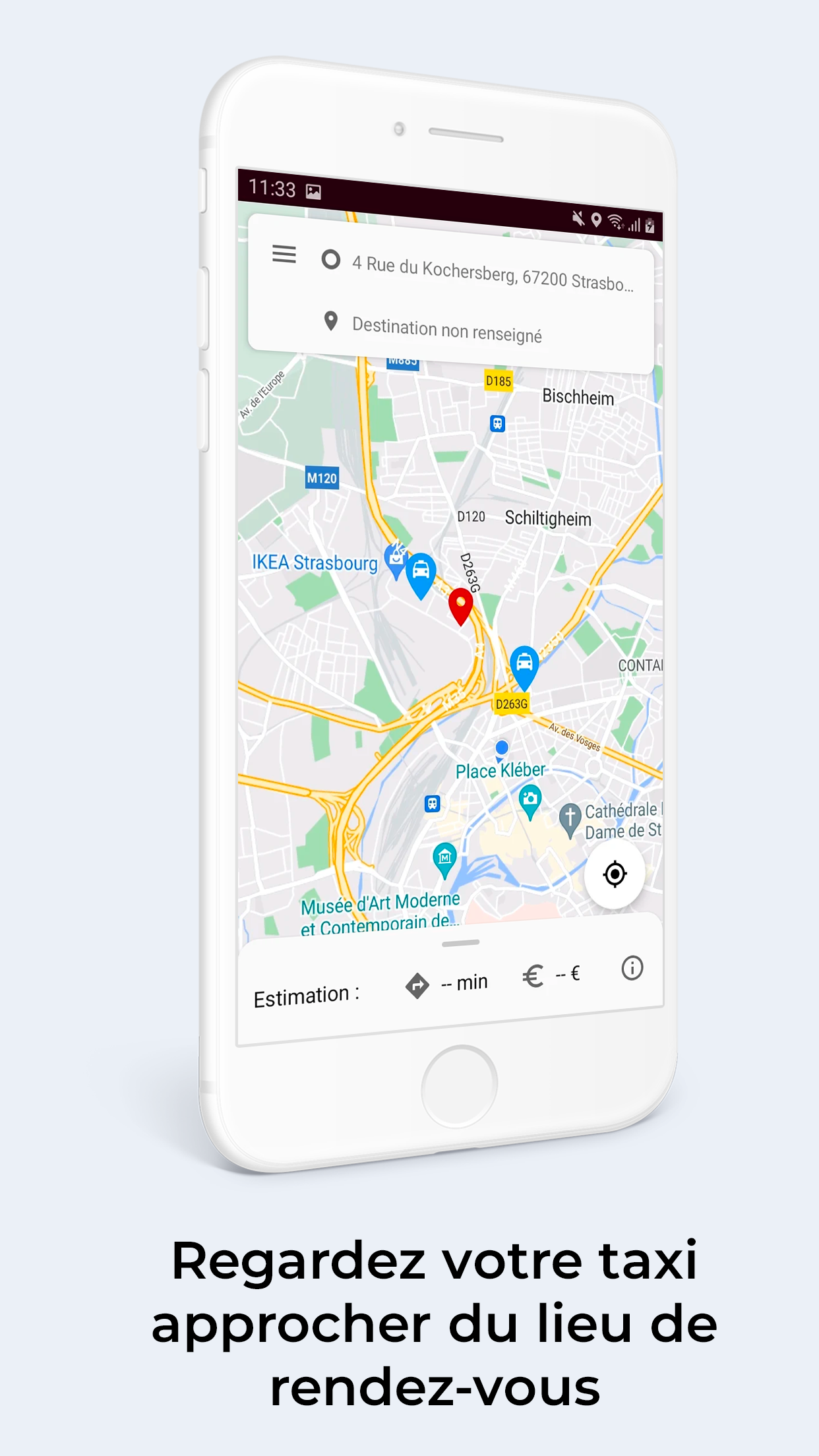 Réservation de taxi avec application mobile